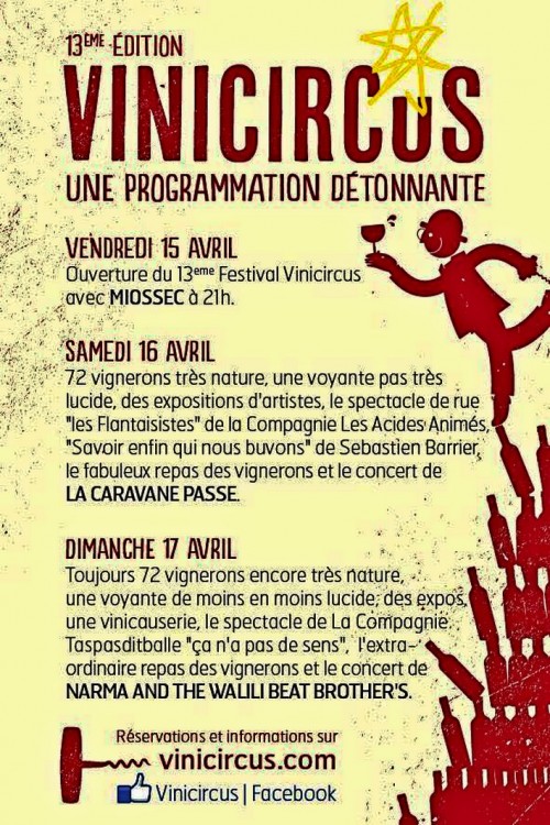 Vinicircus 2016. Programme